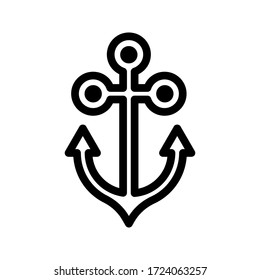 Anchor icon on white background. eps 10