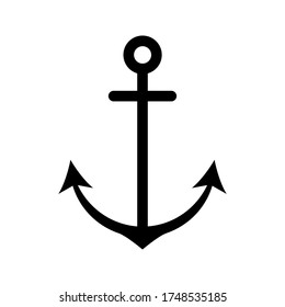 Anchor icon on white background. eps 10