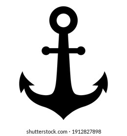 Anchor icon on white background