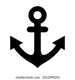 anchor icon on white background