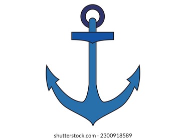 Anchor icon on white background.