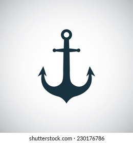 anchor icon on white background