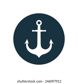 anchor icon on white background anchor icon on white background