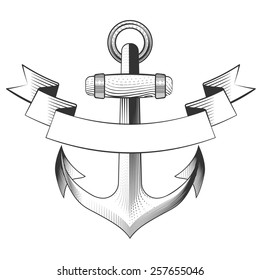 Anchor icon on a white background, excellent vector illustration, EPS 10