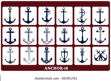 Anchor icon .Sail vector set.anchor vector set.