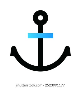 Anchor icon. anchor, sailing, navy, harbor, marine, ship. Vector icon illustration