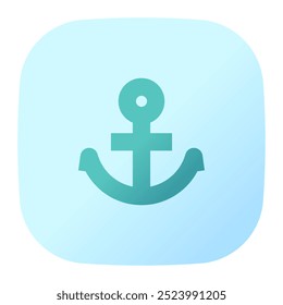 Anchor icon. anchor, sailing, navy, harbor, marine, ship. Vector icon illustration