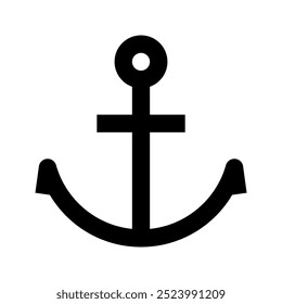 Anchor icon. anchor, sailing, navy, harbor, marine, ship. Vector icon illustration