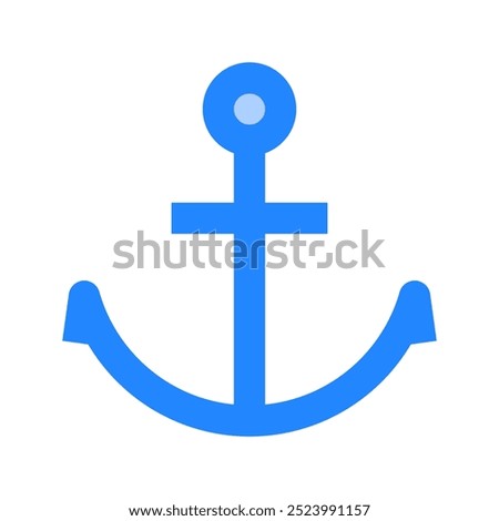 Anchor icon. anchor, sailing, navy, harbor, marine, ship. Vector icon illustration