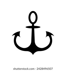 Ankersymbol. Seemannssymbol. Beworben für Design Element, Präsentation, Website oder Anwendung - Vektor.  
