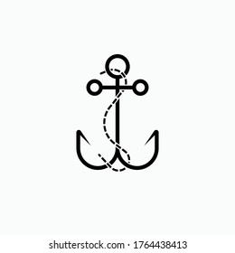 Anchor Icon. Sailor Symbol - Vector.