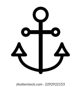 anchor icon, sea vector, naval illustration