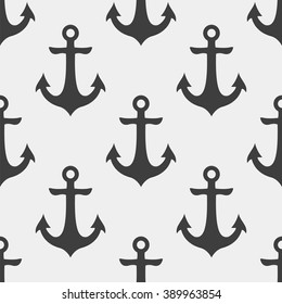 Anchor icon seamless decoration pattern. Vector eps10