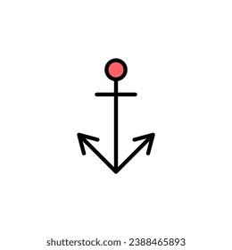 Anchor icon set illustration. Anchor sign and symbol. Anchor marine icon.