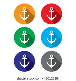 Anchor Icon with Shadow