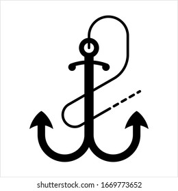 Ankersymbol, Ankersymbol, Ankersymbol der Vektorillustration