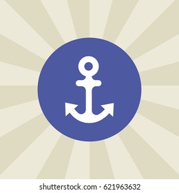 anchor icon. sign design. background