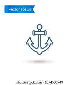 anchor. anchor icon. sign design. Vector EPS 10.