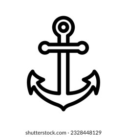 Anchor icon. sign for mobile concept and web design. vector illustration