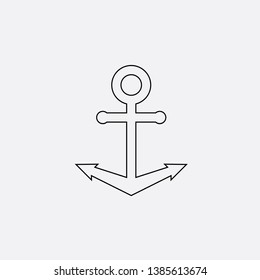 anchor icon sign signifier vector