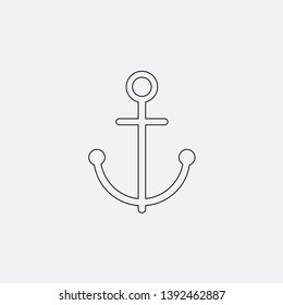 anchor icon sign signifier vector