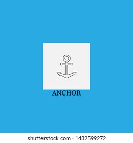 anchor icon sign signifier vector