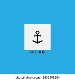 anchor icon sign signifier vector