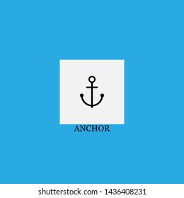 anchor icon sign signifier vector
