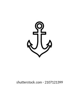 Anchor icon. Anchor sign and symbol. Anchor marine icon.