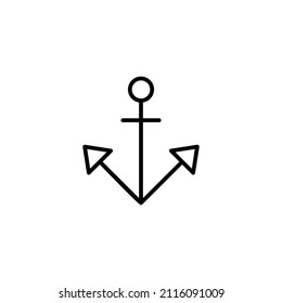 Anchor icon. Anchor sign and symbol. Anchor marine icon.