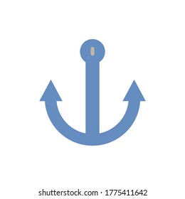 Anchor icon. Simple color vector elements of hipster style icons for ui and ux, website or mobile application