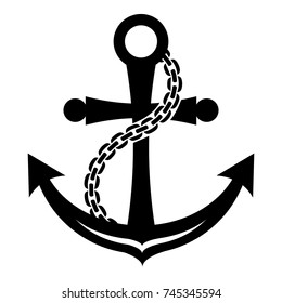 Anchor icon. Simple illustration of anchor vector icon for web