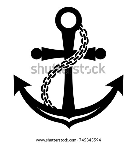 Anchor icon. Simple illustration of anchor vector icon for web