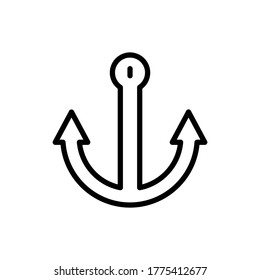 Icono de delimitador. Línea simple, contorno de elementos vectoriales de iconos de estilo hipster para ui y ux, sitio web o aplicación móvil