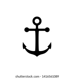 Anchor icon simple vector illustration.
