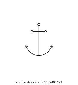 Anchor icon. Simple vector illustration.