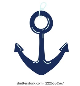 Anchor icon Simple vector illustration isolated on white