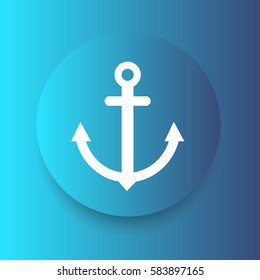 Anchor icon. Summer. Vector Illustration