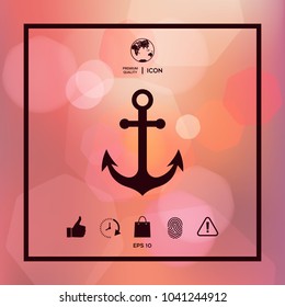 Anchor icon symbol