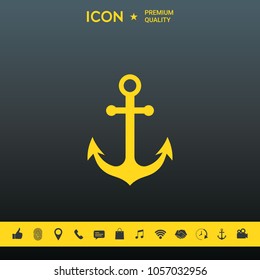 Anchor icon symbol