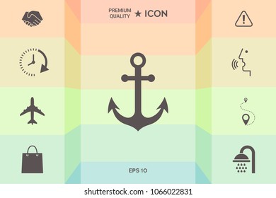 Anchor icon symbol
