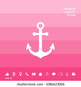 Anchor icon symbol