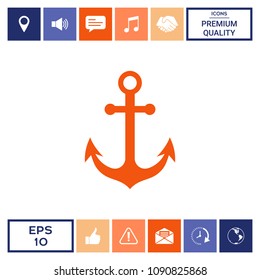 Anchor icon symbol
