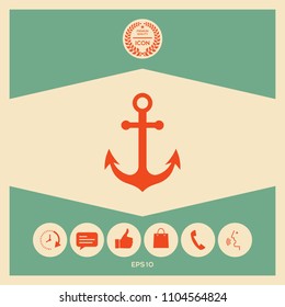 Anchor icon symbol