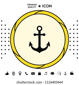 Anchor icon symbol