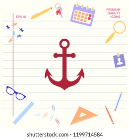 Anchor icon symbol