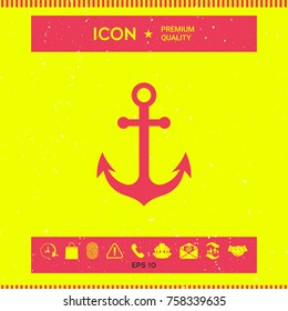 Anchor icon symbol