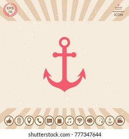 Anchor icon symbol
