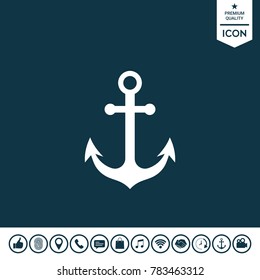 Anchor icon symbol
