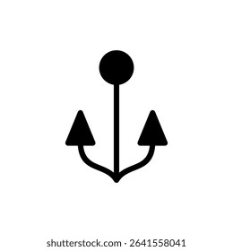 Anchor icon symbol for apps and websites. Anchor sign and symbol. Anchor marine icon.